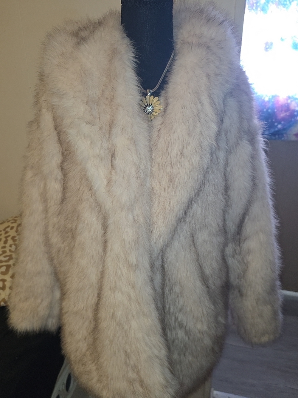 wild fable Cream Faux Fur Trim Jacket